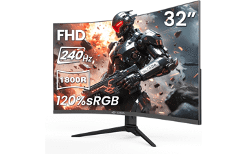 CRUA 32" Curved 240Hz Gaming Monitor