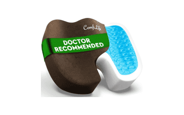 ComfiLife Gel & Memory Foam Seat Cushion – Back Pain Relief