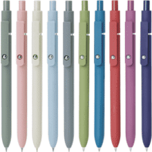 FIOVER 10-Pack 0.5mm Gel Pens – Quick-Dry Black Fine Point