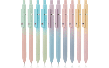 FIOVER 10 Pack Gel Pens 0.7mm Black Ink