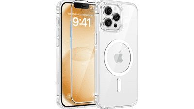 FNTCASE iPhone 13 Pro Magnetic Clear Shockproof Case