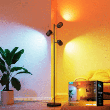 Govee Tree Floor Lamp – Matter Compatible, 3‑Light Rotating Lamp