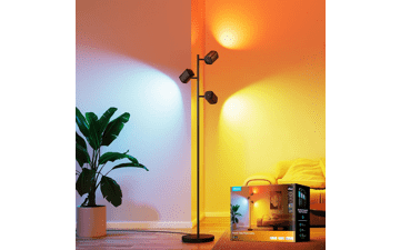 Govee Tree Floor Lamp – Matter Compatible, 3‑Light Rotating Lamp