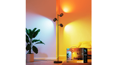 Govee Tree Floor Lamp – Matter Compatible, 3‑Light Rotating Lamp