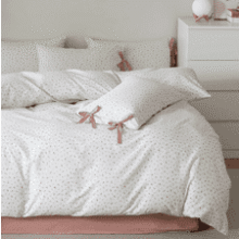 HighBuy Twin XL Farmhouse Comforter Set with Bow Tie Pillowcases