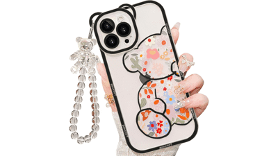 IAIYOXI iPhone 7 Flower Bear Case