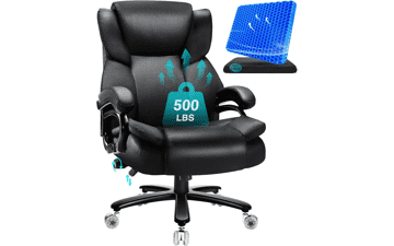 Indulgear 500lbs Big & Tall Office Chair with Gel Cushion