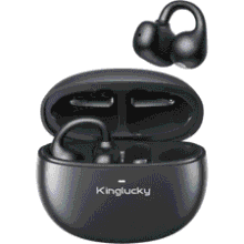 Kinglucky Clip‑On Earbuds – 40H Playtime, Crystal Clear Sound