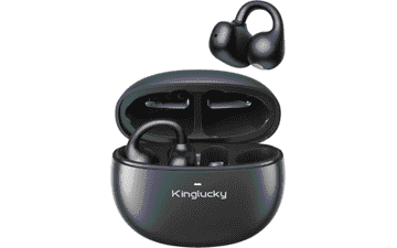 Kinglucky Clip‑On Earbuds – 40H Playtime, Crystal Clear Sound