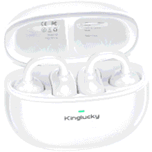 Kinglucky Clip‑On Earbuds – Bluetooth 5.4, 40H Playtime, Sports‑Ready