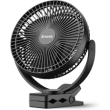Koonie 10000mAh Clip‑On Fan