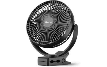 Koonie 10000mAh Clip‑On Fan