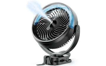 Koonie 10,000mAh Portable Mist Fan – 8'' Battery Operated, 48h Runtime, 3 Speeds