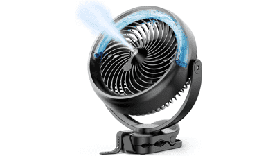 Koonie 10,000mAh Portable Mist Fan – 8'' Battery Operated, 48h Runtime, 3 Speeds