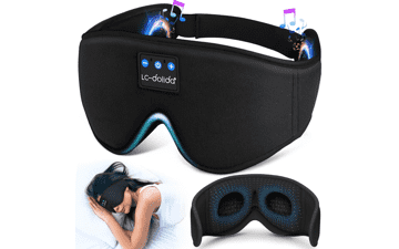 LC-dolida 3D Sleep Mask Bluetooth Headphones