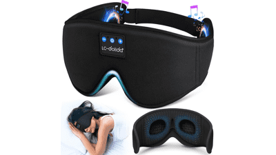 LC-dolida 3D Sleep Mask Bluetooth Headphones
