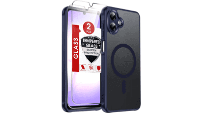 LeYi Samsung A07 Phone Case with Mag‑Safe, Screen Protector & Camera Guard
