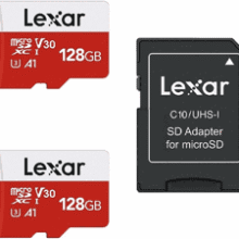 Lexar E-Series 128GB Micro SD Card 2 Pack