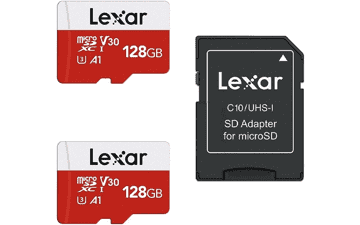 Lexar E-Series 128GB Micro SD Card 2 Pack