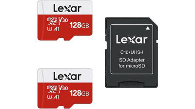 Lexar E-Series 128GB Micro SD Card 2 Pack