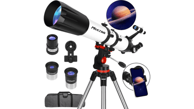 MEEZAA 90mm Refractor Telescope