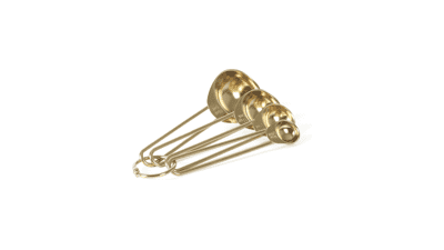 Martha Stewart Gold Stainless Steel Measuring Spoons