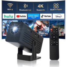 Mini 4K WiFi Bluetooth Projector