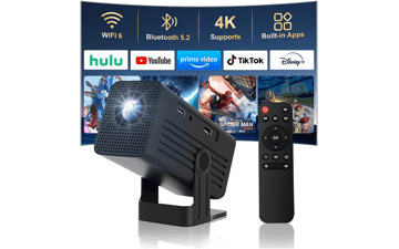 Mini 4K WiFi Bluetooth Projector