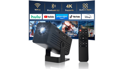 Mini 4K WiFi Bluetooth Projector