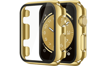Misxi 2-Pack Apple Watch Tempered Glass Case