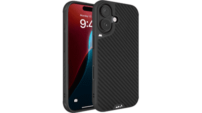 Mous iPhone 16 MagSafe Case – Carbon Fibre Shockproof