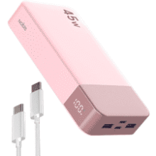 NOBIS 20,000mAh 45W Power Bank with C‑to‑C Cable
