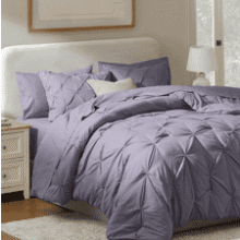 Nestl 9-Piece King Comforter Set – Grayish Purple