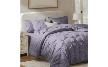 Nestl 9-Piece King Comforter Set – Grayish Purple