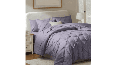 Nestl 9-Piece King Comforter Set – Grayish Purple