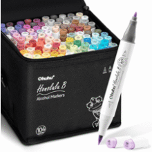 Ohuhu 104-Color Alcohol Markers Set