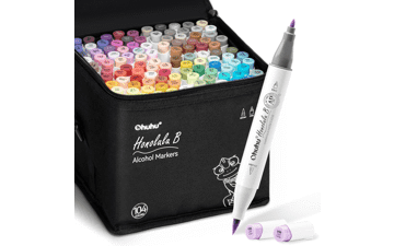 Ohuhu 104-Color Alcohol Markers Set