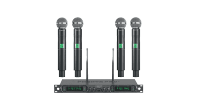 Phenyx Pro 4-Channel UHF Wireless Mic System