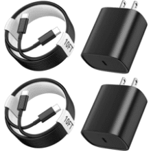 Phone 17 16 15 Fast Charger 20W USB-C Cable 10FT