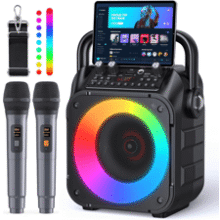 Portable Karaoke Machine with Bluetooth Speaker