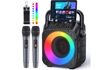 Portable Karaoke Machine with Bluetooth Speaker