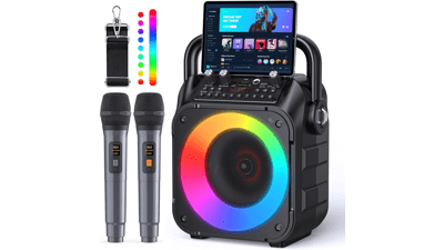 Portable Karaoke Machine with Bluetooth Speaker