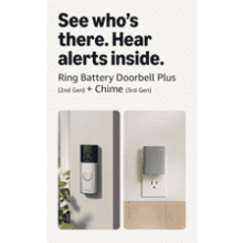 Ring Battery Doorbell Plus – Nickel Silver Chime