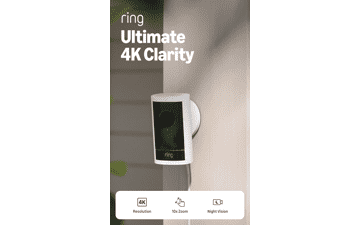 Ring Outdoor Cam Pro 4K Plug‑In Security Camera