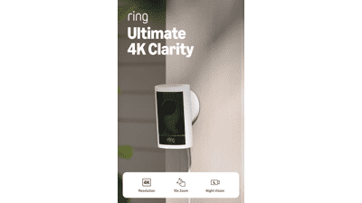 Ring Outdoor Cam Pro 4K Plug‑In Security Camera