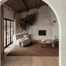 Rugs USA Maru Handmade Dark Brown Wool Area Rug 8'6"x11'6"