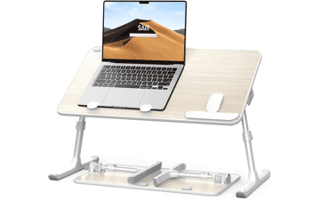 SAIJI Foldable Laptop Desk for Bed & Couch