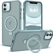 SKYLMW iPhone 11 Magnetic O-Ring Stand Case