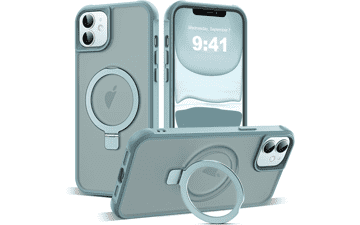 SKYLMW iPhone 11 Magnetic O-Ring Stand Case