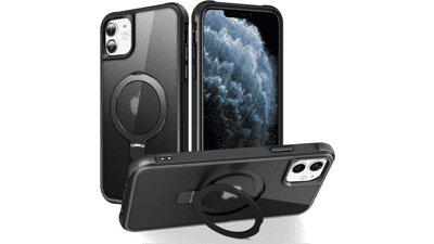 SKYLMW iPhone 11 Magnetic O‑Ring Stand Case